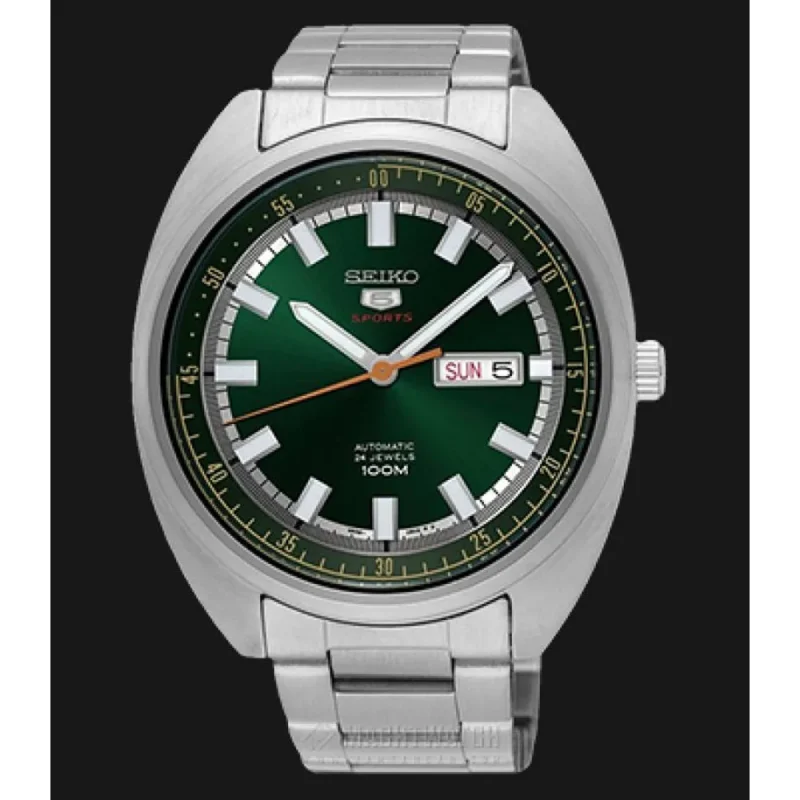 Premium Seiko 5 Sports Watch Turtle Green Watch For Men (CSO1551)
