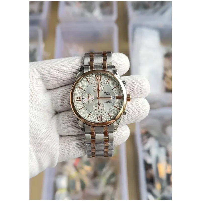 Premium Tissot 1853 Watch Two Tone Copper White For Men (CSO1581)