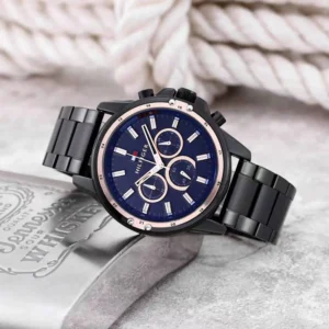 Premium Tommy Hilfiger Watch Mason Black Blue For Men (CSO1620)