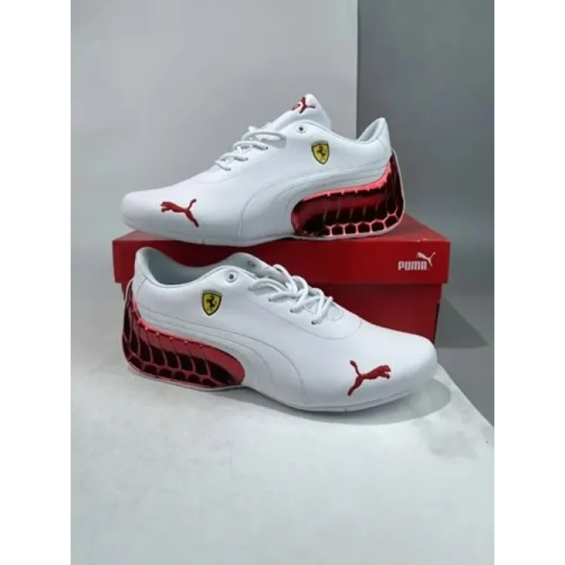 Imported Puma Petronas White Red Shoes for Men (HS29)
