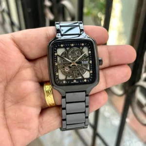 Rado Watch True Square Automatic Ceramic Black-Gold Diamond For Men (SW2169)