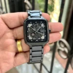Rado Watch True Square Automatic Ceramic Black-Silver Diamond For Men (SW2170)