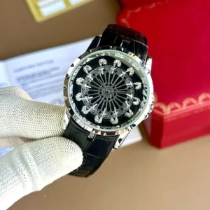 Roger Dubuis Watch Silver Black For Men (FIT118)