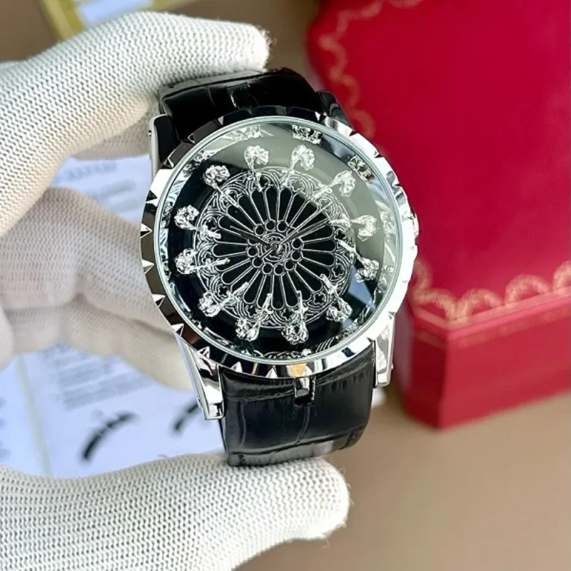 Roger Dubuis Watch Silver Black For Men (FIT118)