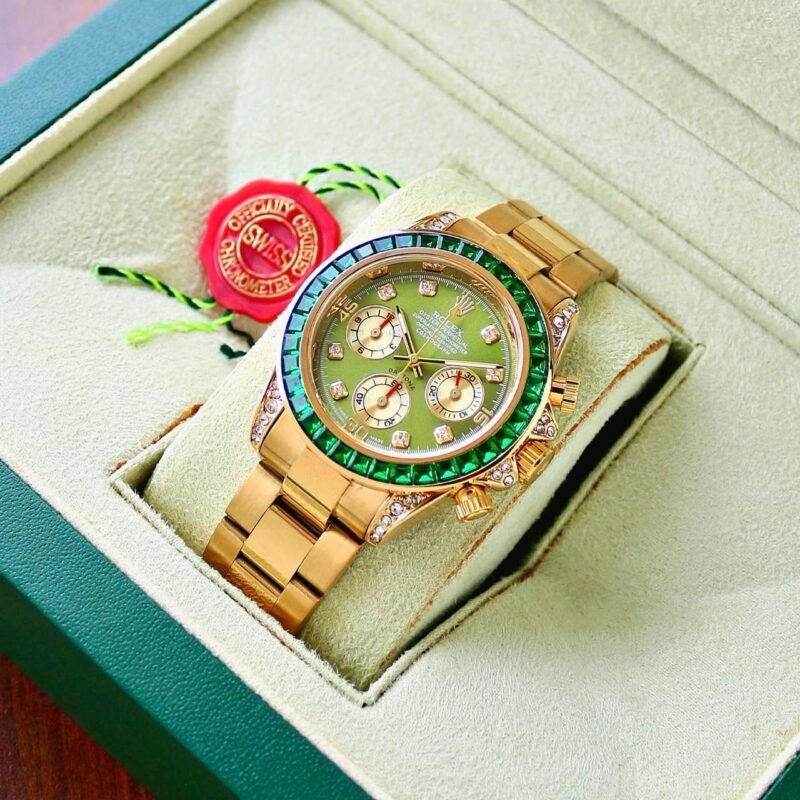 Rolex Daytona Watch, Rainbow Chronograph Luxury Watch (SG-229377)