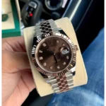 Rolex Oyster Watch Perpetual Date Just Diamond Working Like Automatic For Men (SL795)