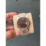 Rolex Oyster Watch Perpetual Day Date 40 Battery Working Like Automatic For Men (CSO1632)