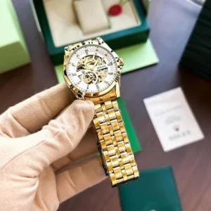 Rolex Watch Auto Gold White For Men (SW1412)