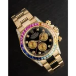 Rolex Watch Daytona Rainbow Messi Edition For Men (SS126)