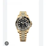 Rolex Watch GMT Master Gold Black 003 For Men (SW1269)