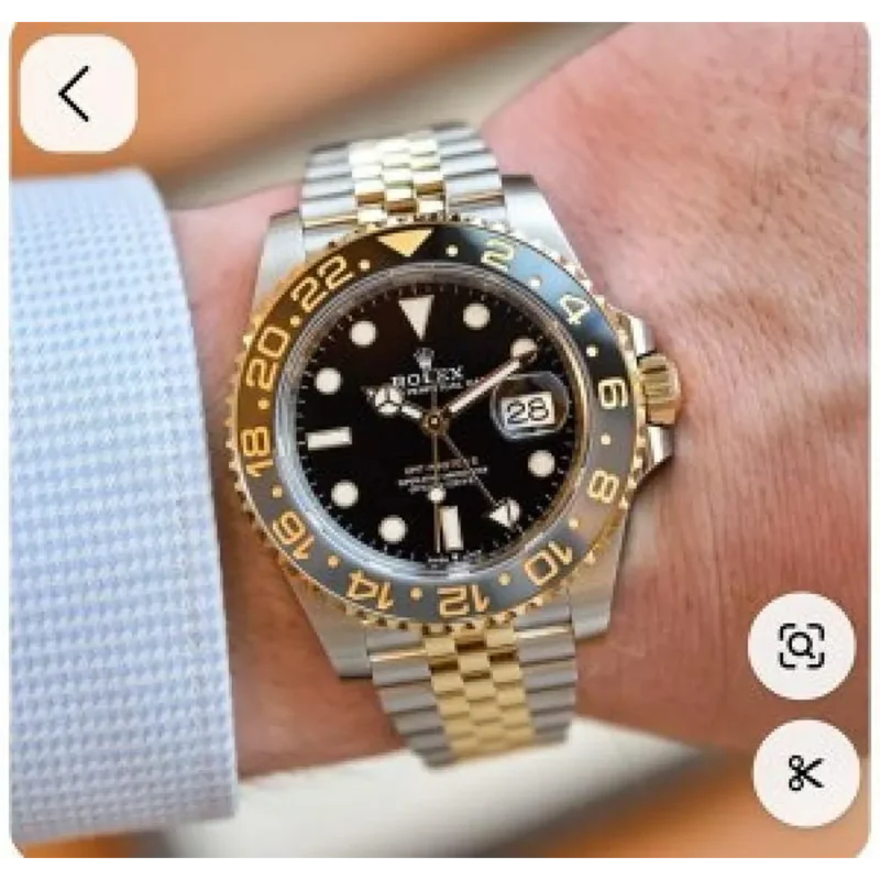 Rolex Watch GMT Master II Two Tone – Black & Gold For Men (SUP221)