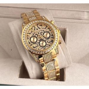 Rolex Watch Gold Diamond Tiger Stainless Steel Edition Watch (SG-164)