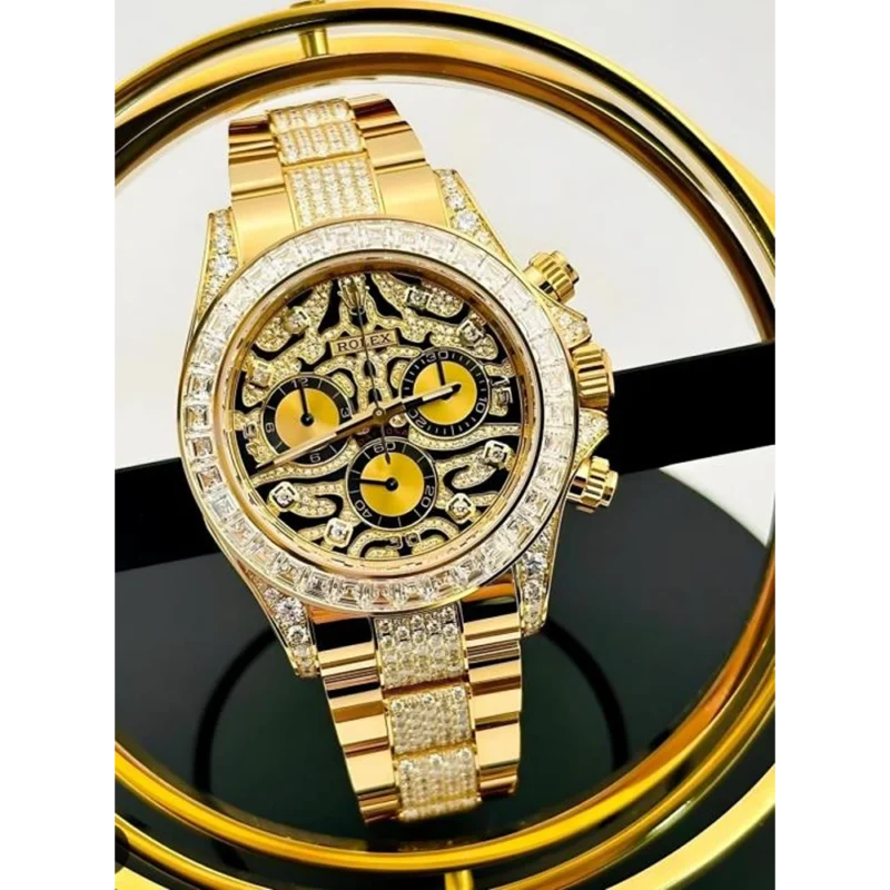 Rolex Watch Oyster Perpetual Tiger Gold For Men (SL816)