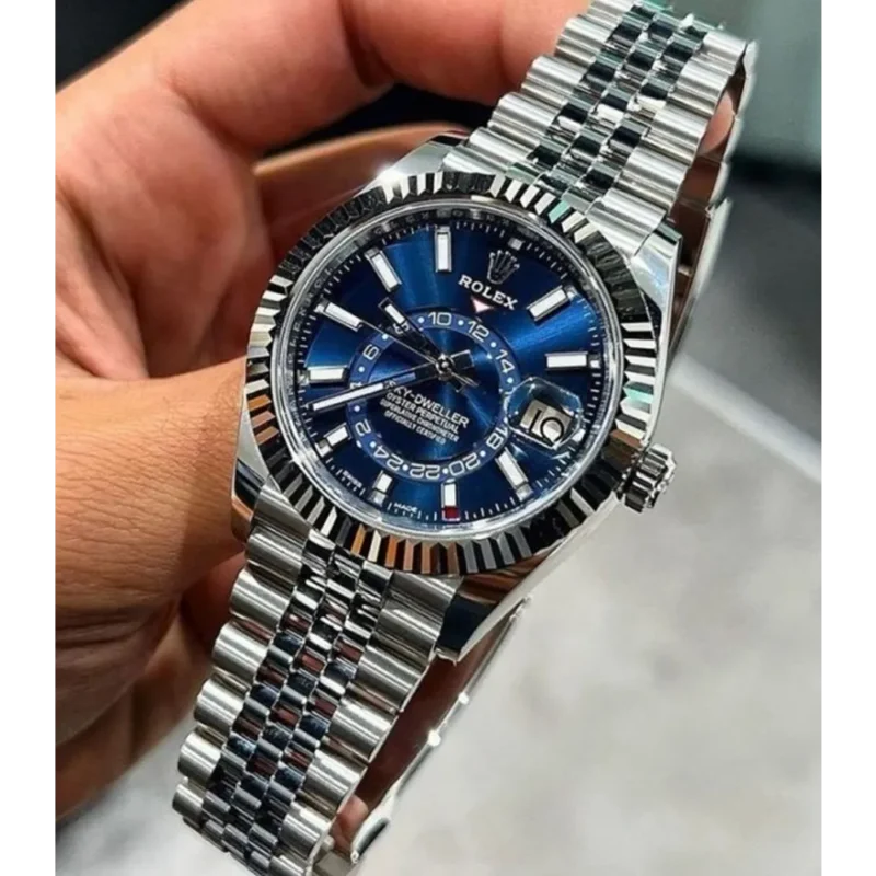 Rolex Watch Sky-Dweller Blue For Men (SS104)