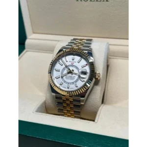 Rolex Watch Sky-Dweller Silver-Gold For Men (SUP282)