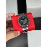 Stylish Armani Exchange Watch Silver Black For Men (MGC94)