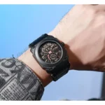 Stylish Bvlgari Leather Watch Black For Men (FT895)