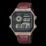 Stylish Casio AE1200 Illuminator Watch Camel Brown For Men (SG2690)
