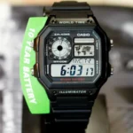 Stylish Casio Watch Full Black For Men (MGC123)