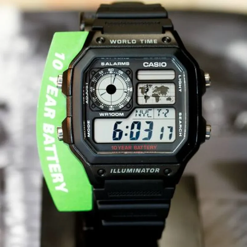 Stylish Casio Watch Full Black For Men (MGC123)