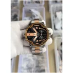 Stylish Diesel 3 Bar Big Dady Watch Two Tone Copper Black For Men (SG2628)