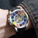 Stylish Fossil Grand Multi Skeleton Watch For Men (SL905)