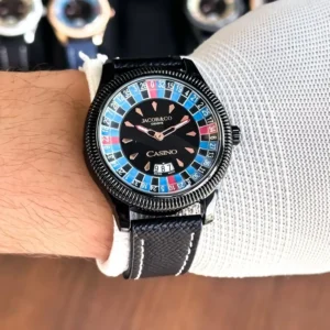 Stylish Jacob & Co Watch Full Black Blue For Men (SG1496)