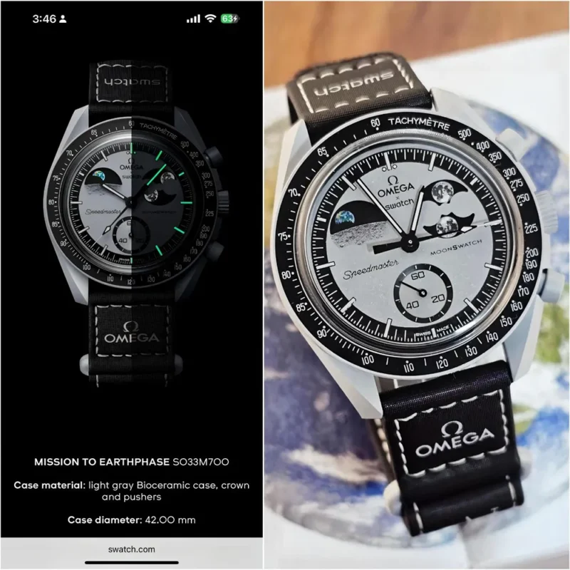 Stylish Omega X Swatch Watch For Men (LAB1813)