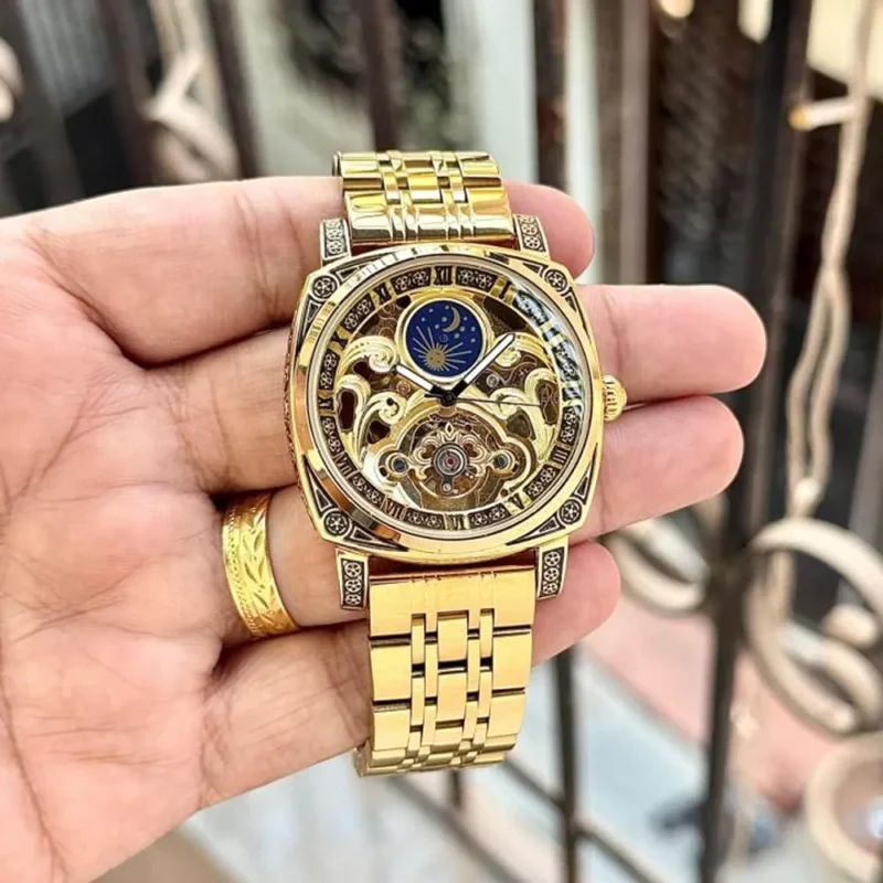 Stylish Patek Philippe Skeleton Watch Automatic For Men (SG1291)