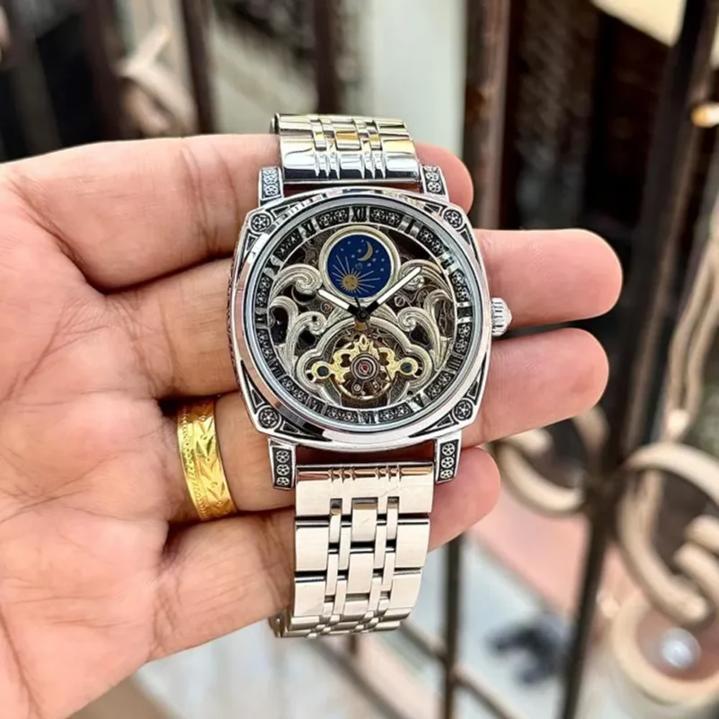 Stylish Patek Philippe Skeleton Watch Automatic For Men (SG1292)
