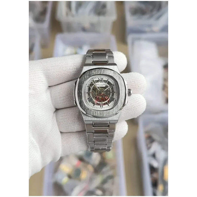 Stylish Patek Philippe Skeleton Watch For Men (CSO1659)
