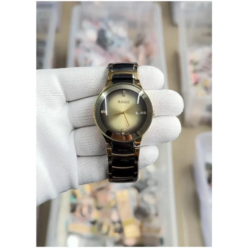 Stylish Rado Jubile Watch Gold Black Gold For Men (FT885)