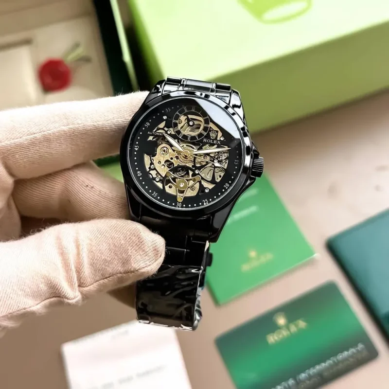 Stylish Rolex Watch Full Black For Men (CSO1577)