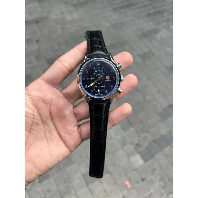 Tag Heuer Watch Carrera Calibre Black For Men (SUP233)