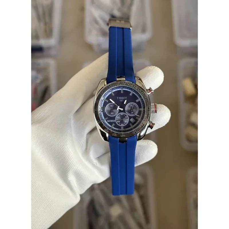 Tissot Watch Prs330 Silver Blue Chronograph For Men (SW1333)