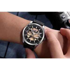 Tommy Hilfiger Watch Automatic Leather Belt For Men (CS171)