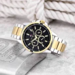 Tommy Hilfiger Watch Mason 2Ton-Gold-Black For Men (SL867)