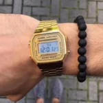 Trendy Casio Vintage Illuminator Watch Gold For Men (FT1390)