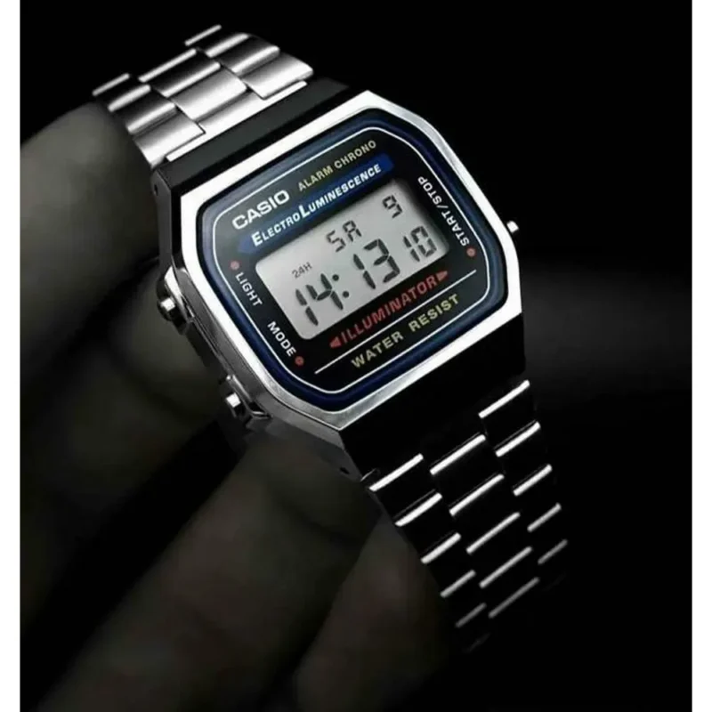 Trendy Casio Vintage Illuminator Watch Silver For Men (FT1389)