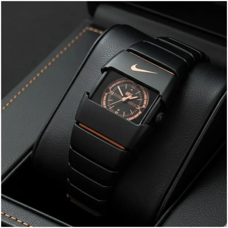 Trendy Nike Triax Watch Black Orange For Men (FT1327)