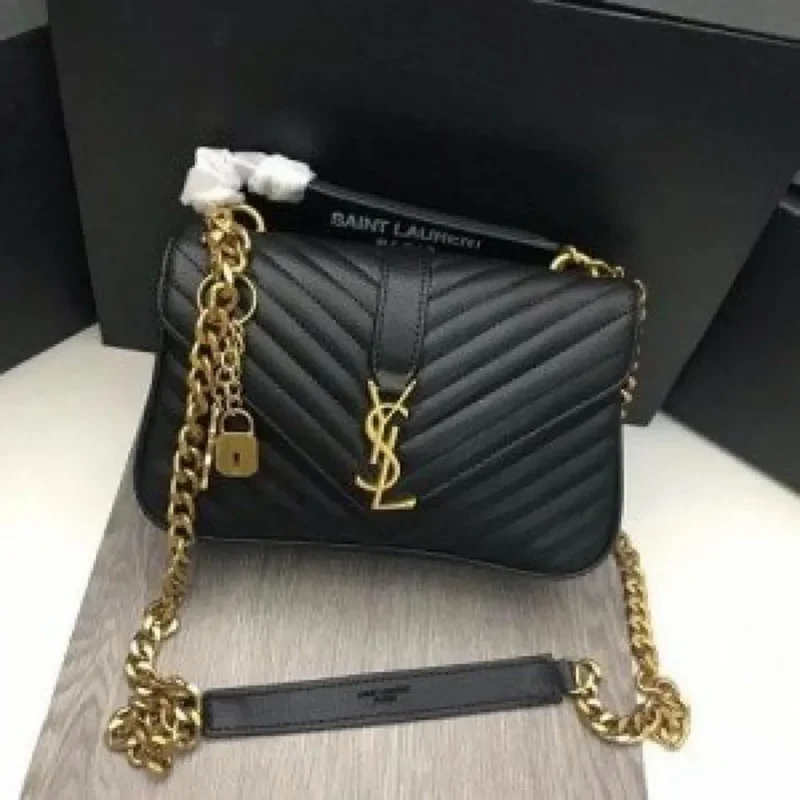 1-40-1.webp Trendy YSL Saint Laurent Satchel Bag Black With Box For Women (FT931)
