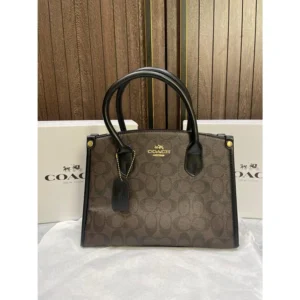 Coach Satchel Bag Top Handle Sleek With Magnet Box For Women (SZ781)