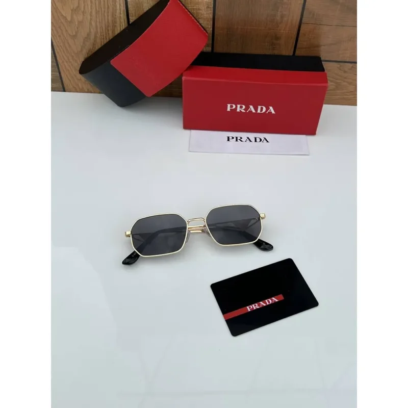 Stylish Prada Sunglasses Gold Black (CSO1765)