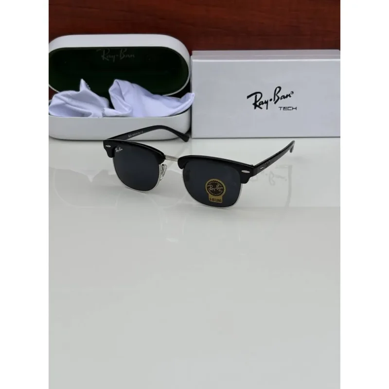 Stylish Rayban Sunglasses Silver Black (CSO1717)