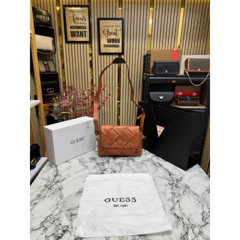 Trendy Guess Crossbody Bag With Box & Dust Bag For Women (FT1000)