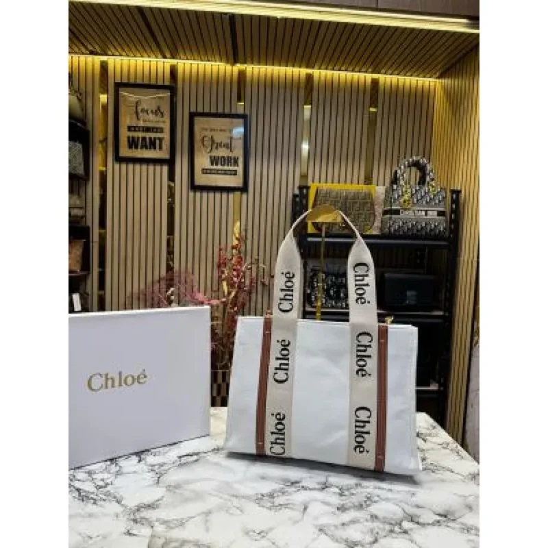 Premium Chloe Woody Tote Bag With Box And Dust Bag For Women (SL1126)