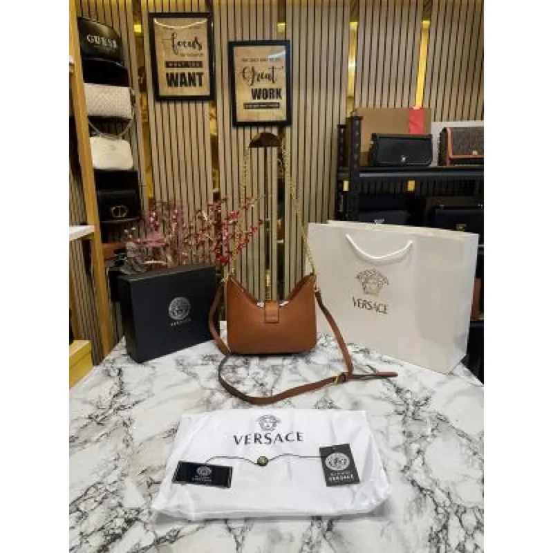 Premium Versace Jeans Couture Shoulder Bag Brown For Women (SL1127)