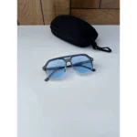 Stylish Jacques Marie Mage Sunglasses Black Blue (CSO1795)