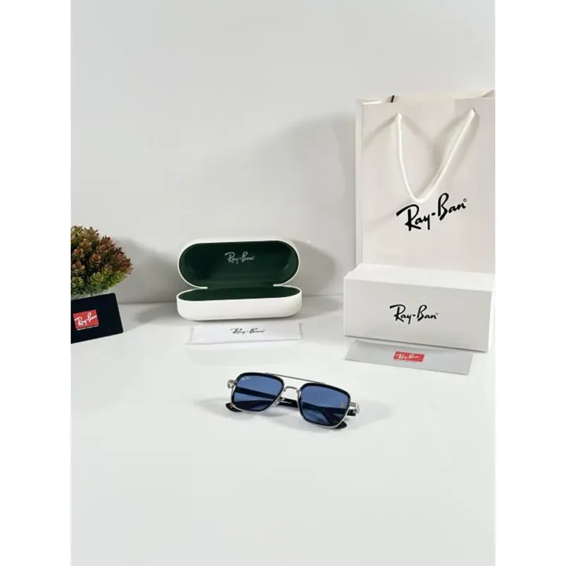 Premium Rayban Sunglasses 06 Silver Blue (SUP164)