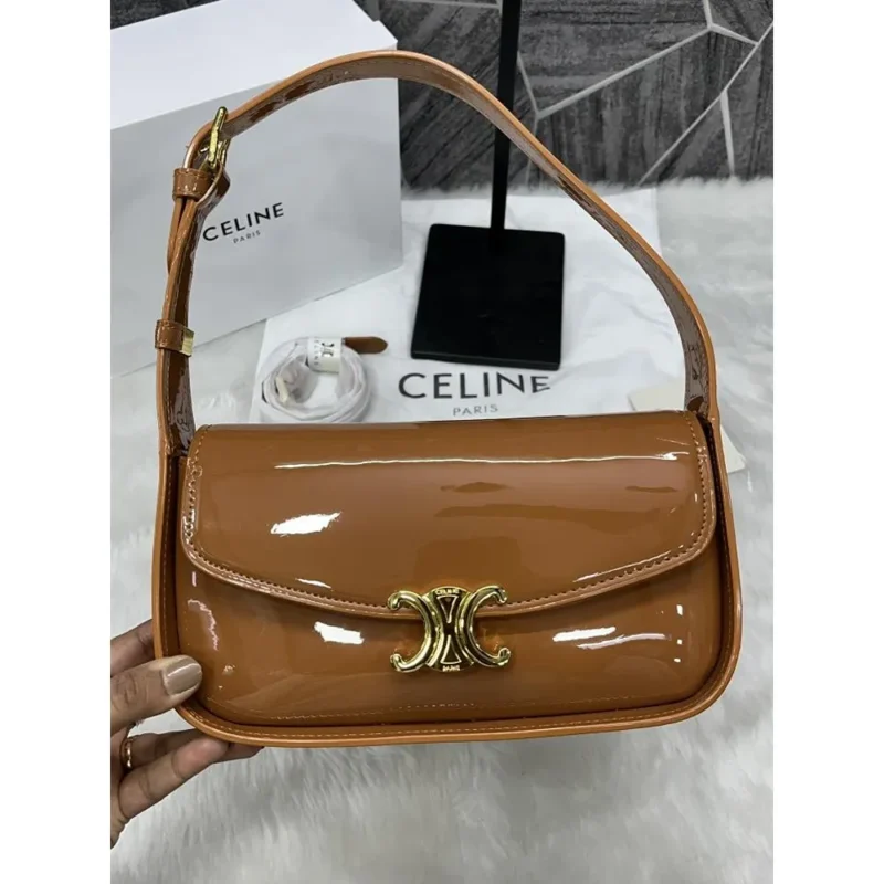 Stylish Celine Terence Shoulder Bag Brown With Og Box For Women (FT691)